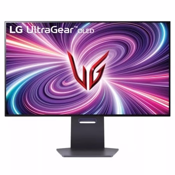 LG 32" UltraGear OLED Dual Mode 4K UHD 240Hz or FHD 480Hz 0.03ms G-Sync Compatible Gaming Monitor, VESA DisplayHDR TrueBlack 400 with DCI-P3 98.5%, FreeSync & G-Sync, Black | 32GS95UE-B thumbnail 2