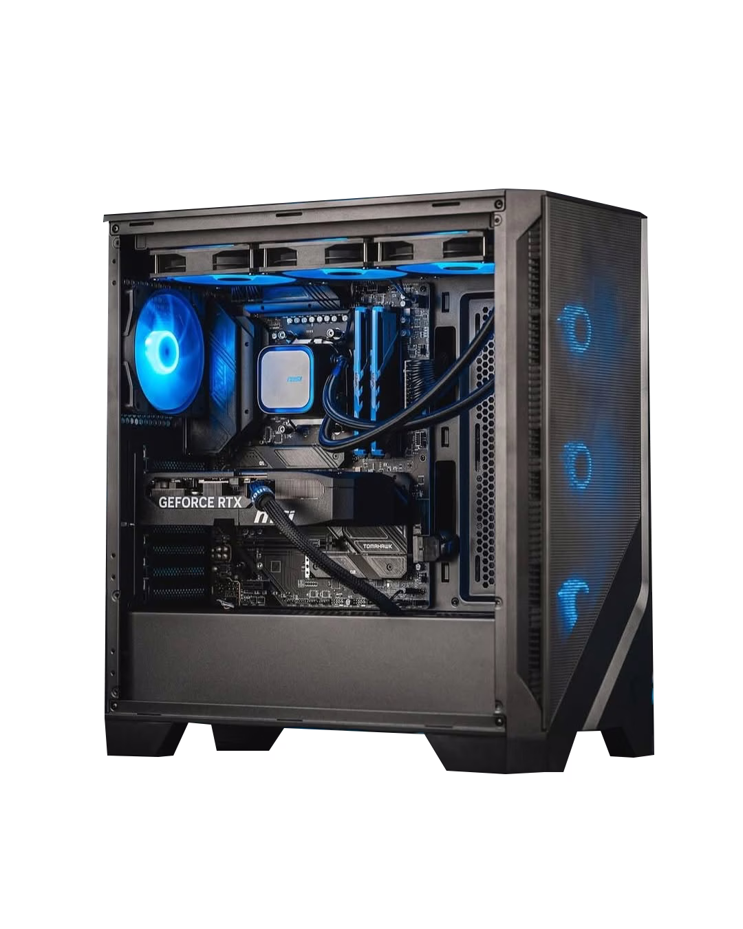 Gaming PC Powered By MSI, AMD Ryzen 5 9600X AM5, RTX 5060 Ti 8GB GDDR7, 32GB (2x16GB) RGB DDR5 6000MHz, 1TB NVMe, 240mm Liquid CPU Cooler, 750W – Buy Online