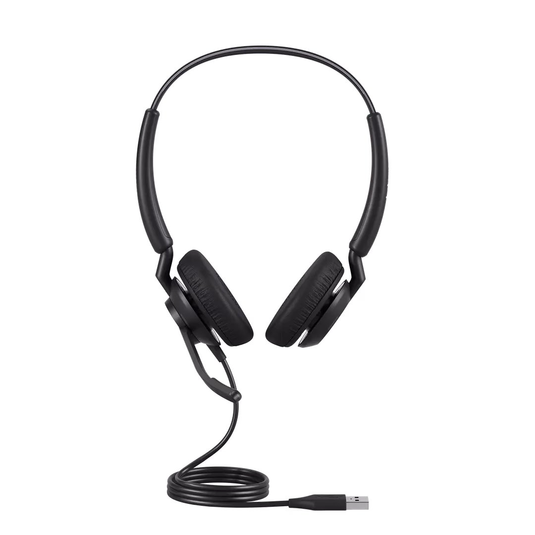 Jabra Engage 40 UC Duo USB-A Headset, Built-In Busylight, BalancedVoice, 2-Microphone System, Programmable Buttons, Control Unit USB Type-A, Black | 4099-419-279 thumbnail 2