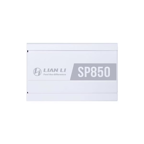 Lian li SP850 V2 White Fully Modular SFX Power Supply, ATX 3.1 & PCIe 5.0 Ready, Compact 125×100×63.5 mm, 80 Plus Gold, 92mm FDB fan with ZERO RPM | G9P.SP0850G.W000.UK thumbnail 2