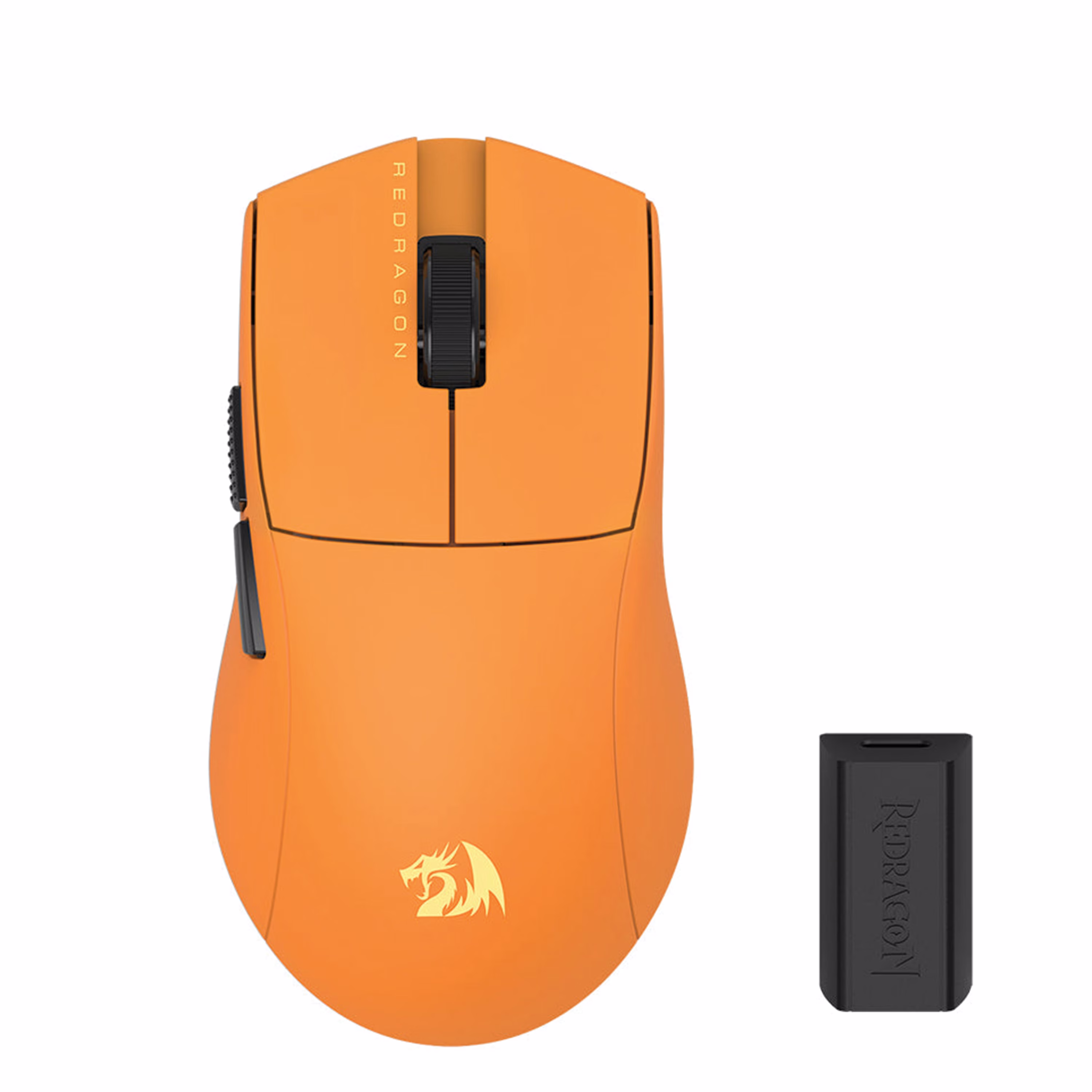 Redragon M916OB-ULT K1ng Pro: The High-Speed 49g Ultra-Light Gaming Mouse, Tri-Mode Wireless, 26K DPI, & 8K Polling Ready Orange Edition | M916OB-ULT image