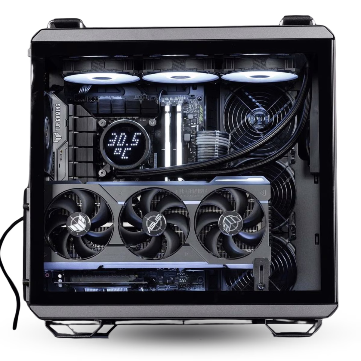 Supreme TUF Gaming PC, CORE I7-14700KF 14th Gen, TUF Gaming Radeon RX 7900 XT, 32GB (2x16GB) DDR5, 2 TB 990 Pro, 1000W Gold, AIO Cooler thumbnail 3