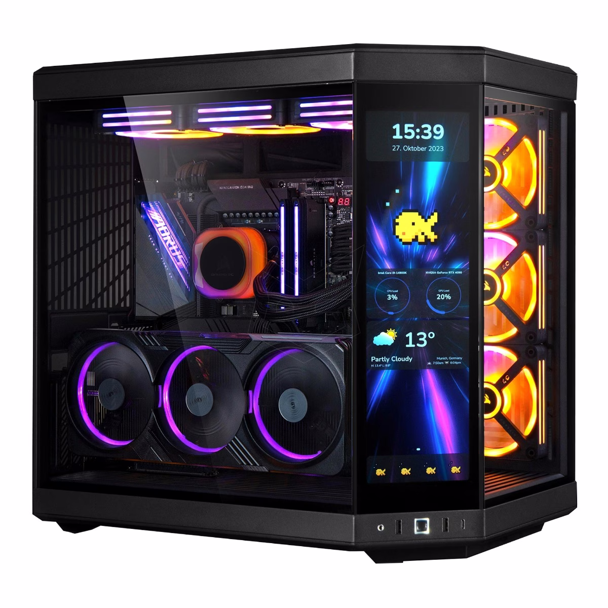 RTX 5070 Ti Gaming PC - Ultra 7 265KF, TUF RTX 5070 Ti 16GB OC, 64GB (2*32) DDR5 6000Mhz RAM, 2TB 990 PRO SSD,  850W PSU image