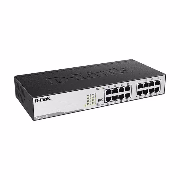 D-Link DES-1016D 16-Port Fast Ethernet Unmanaged Desktop Switch thumbnail 2