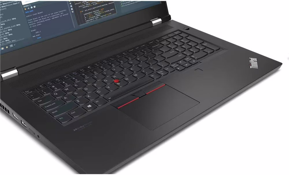 Lenovo ThinkPad P17 Gen 2 Mobile Workstation PC, 17.3" UHD IPS Display, Intel Core i9-11950H, 32GB RAM, 1TB SSD, NVIDIA RTX A3000 6GB GDDR6, Backlit Eng-Arabic KB, Win 10 Pro, Black | 20YU000CAD thumbnail 2