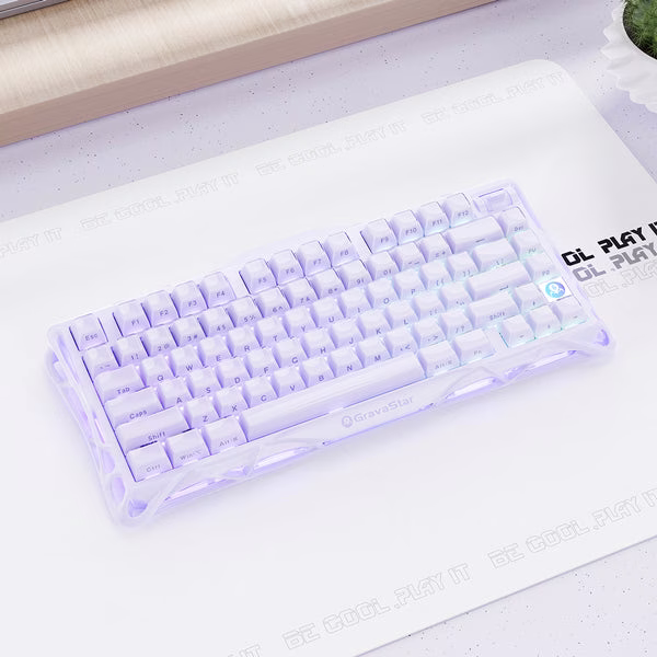 GravaStar Mercury V75 Special Edition Magnetic Keyboard, Lavender Purple, 8000Hz Polling, Rapid Trigger, Hall Effect Switches | GS V75 _PL thumbnail 3