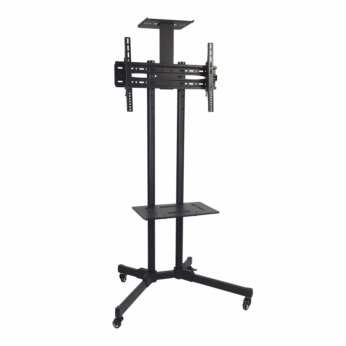 Skill Tech DG-60B, Economy Versatile & Compact Tv Cart,Tv Floor Stand, Max.Capacity:50kg/110lbs, Max.VESA: 600x400mm, Black, Tv Cart | DG 60B FS thumbnail 3