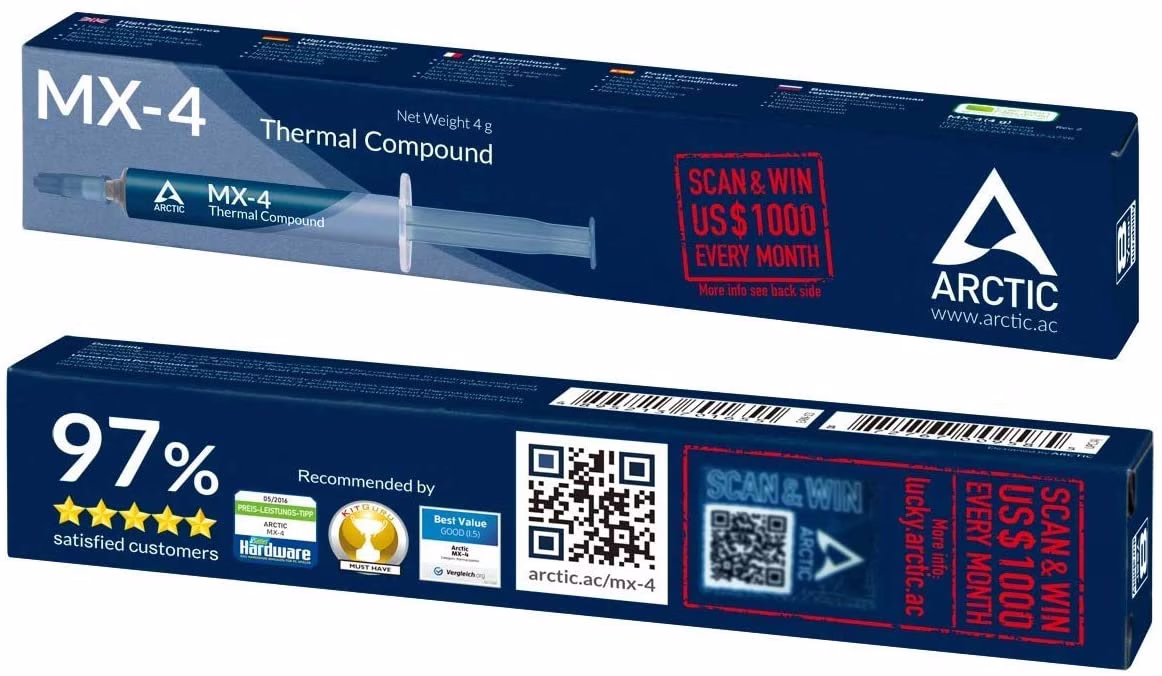 ARCTIC MX-4 2019 Edition - Thermal Compound Paste thumbnail 3
