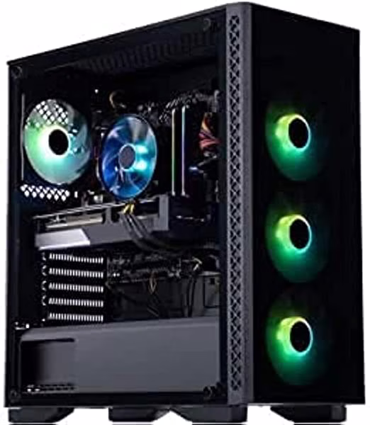 NanoTech Gaming PC - Intel Core i5 13400F, 32GB DDR4 3600 MHZ, 2TB NVMe SSD, RTX 3060TI 8GB, 240mm Liquid Cooler, Windows 11 image