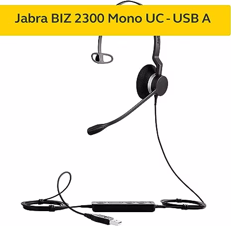 Jabra BIZ 2300 USB UC Headset Mono, Noise-cancelling Microphone | 2393-829-109 thumbnail 5