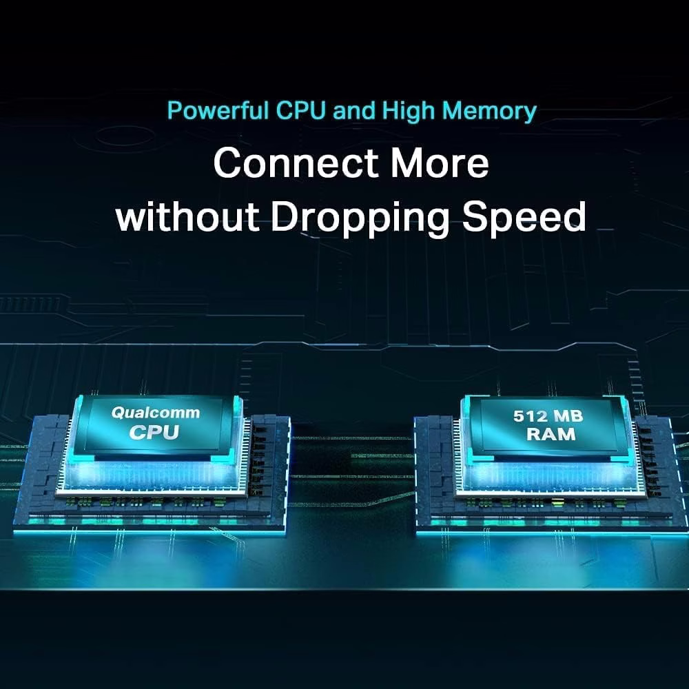 TP-Link Archer AX55 AX3000 Dual Band Gigabit Wi-Fi 6 Router, 2402Mbps 5 GHz, 574Mbps 2.4 GHz, 802.11ax, 160MHZ Bandwidth, Dual Band, OFDMA, MU-MIMO, Works with Alexa, Black | Archer AX55 thumbnail 4