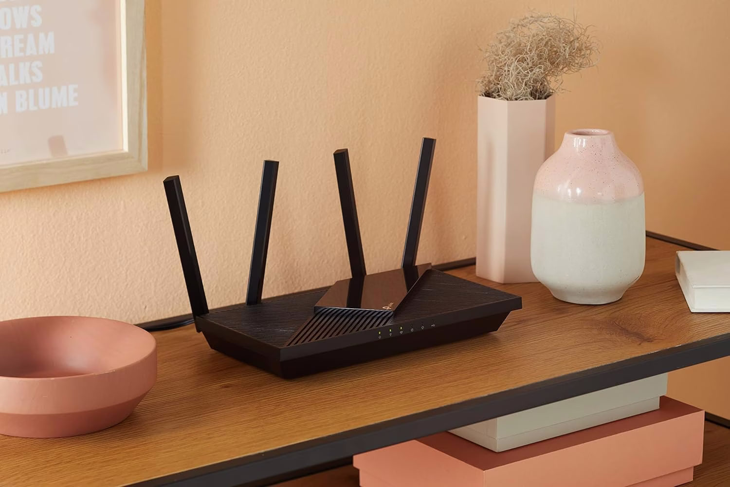 TP-Link Archer AX55 AX3000 Dual Band Gigabit Wi-Fi 6 Router, 2402Mbps 5 GHz, 574Mbps 2.4 GHz, 802.11ax, 160MHZ Bandwidth, Dual Band, OFDMA, MU-MIMO, Works with Alexa, Black | Archer AX55 thumbnail 2