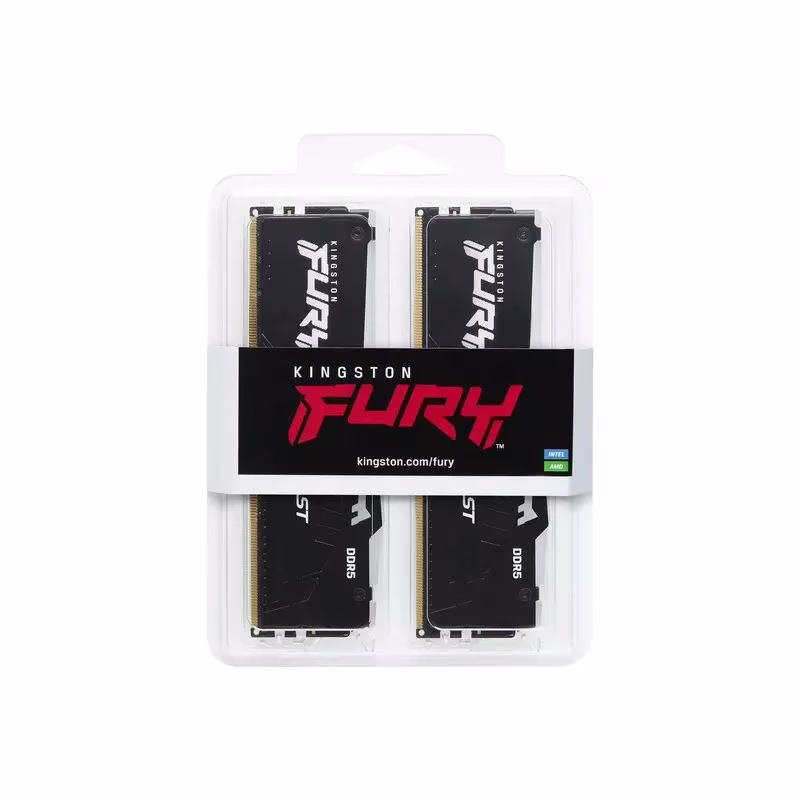 Kingston Fury Beast 64GB (2x32GB) 6000mhz RGB DDR5 CL40 SDRAM Memory Kit | KF560C40BBAK2-64 thumbnail 2