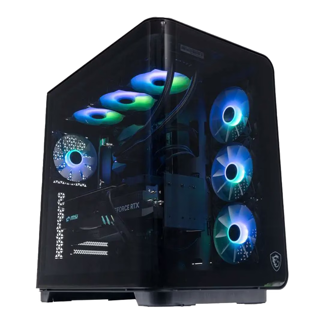 MSI Powered Gaming PC: AMD Ryzen 7 9800X3D + MSI Gaming Trio RTX 5080 OC Edition 16GB GDDR7, 32GB DDR5 6000MHz RGB, 1TB Gen5 NVMe (14,200MB/s), 360mm A15 ARGB AIO, 1000W Gold PSU, WiFi 7, MSI MEG MAESTRO 700L PZ Case – Buy Online