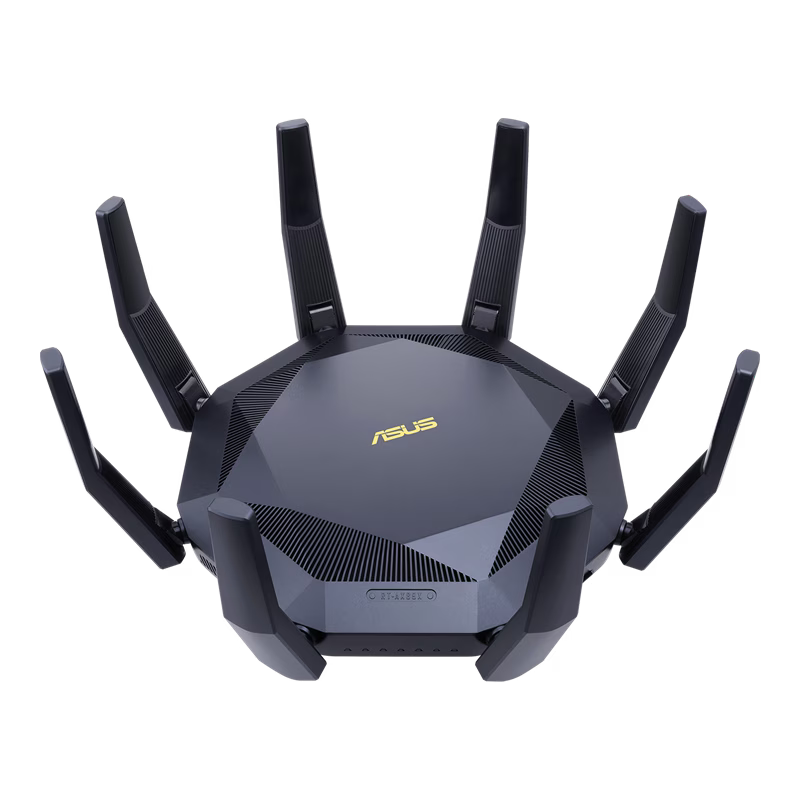  Asus RT-AX89X AX6000 AiMesh Wireless Rrouter, Ethernet, Dual-band (2.4 GHz / 5 GHz), 3G, 4G, Black | 90IG04J1-BM3010 image