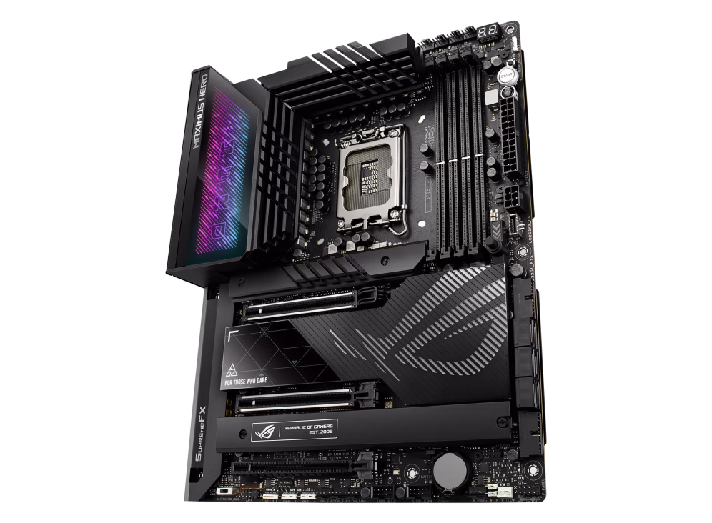 Asus Rog Maximus Z790 Hero ATX DDR5 Motherboard, LGA1700 Intel 13th Gen, Z790 Chipset, 128GB Memory, 2.5Gb Ethernet, Wifi 6E, Bluetooth v5.3, PCIe 5.0, Aura Sync, 5x M.2 Slot | 90MB1CI0-M0EAY0 thumbnail 4