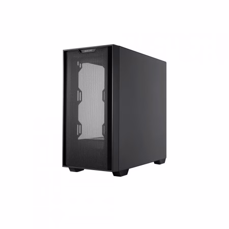 ASUS A21 micro-ATX PC Case, Tempered Glass Side & Mesh Front, up to 360mm Radiators Fits Up to 5x 140mm Fans, Clean Cable Mgt, 1 x 2.5" Bay 2 x 2.5"/3.5", 2x USB 3.2, Black | 90DC00H0-B09010 image