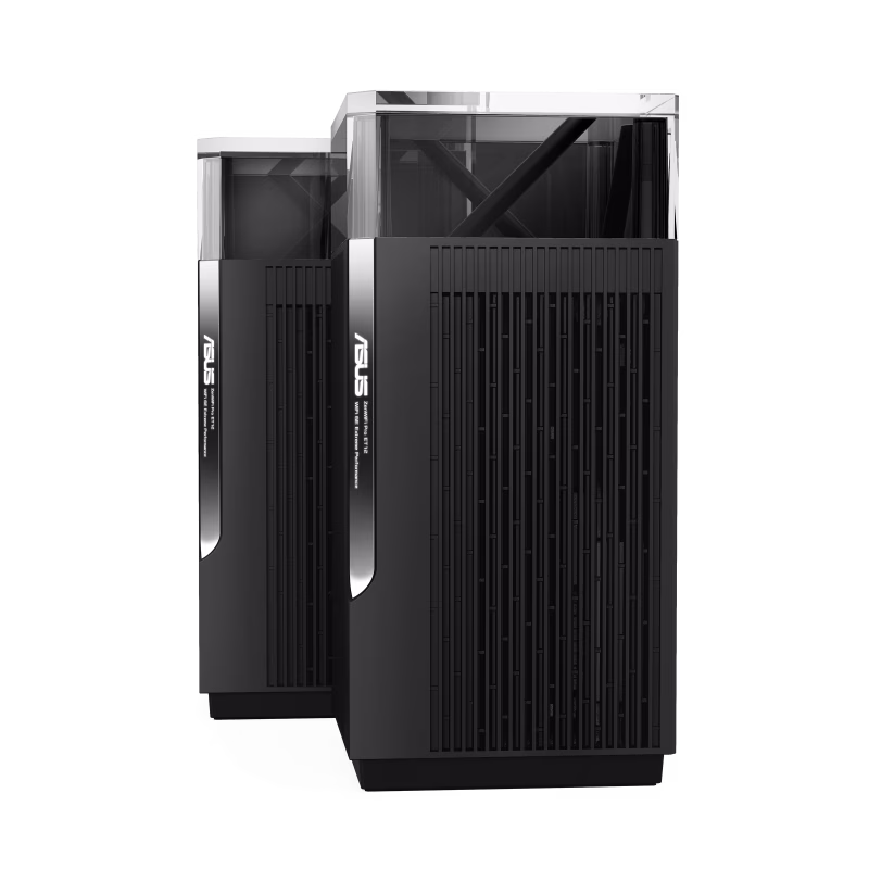 Asus ZenWiFi Pro ET12 AX11000 Tri-Band WiFi 6E Router, Up to 11Gbps Data Rate, Coverage up to 6000 Sq.ft, Dual 2.5G Ports, AiMesh, Included Lifetime Internet Security, 2 Pack, Black | 90IG05Z0-MO3A20 thumbnail 3