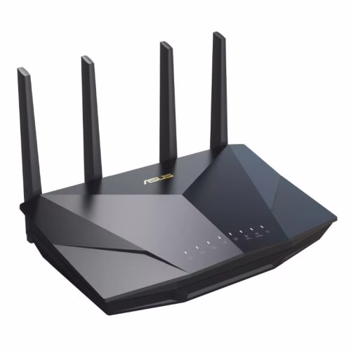  ASUS RT-AX5400 Dual Band WiFi 6 Extendable Router, Up to 5,400 Mbps Speed, Built-in VPN, AiProtection Pro Network Security, Parental Control, Instant Guard, AiMesh-Compatible, Black | 90IG0860-MO9B00 thumbnail 4