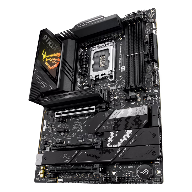 ASUS ROG STRIX Z890-H GAMING WIFI  ATX Motherboard, Intel Socket LGA1851, 4x DIMM slots, max. 256GB, DDR5, 4x M.2 slots and 4 x SATA 6Gb/s ports, Pcie 5.0, GEN 5, Wi-Fi 7, Bluetooth v5.4, Black | 90MB1K20-M0EAY0 thumbnail 4