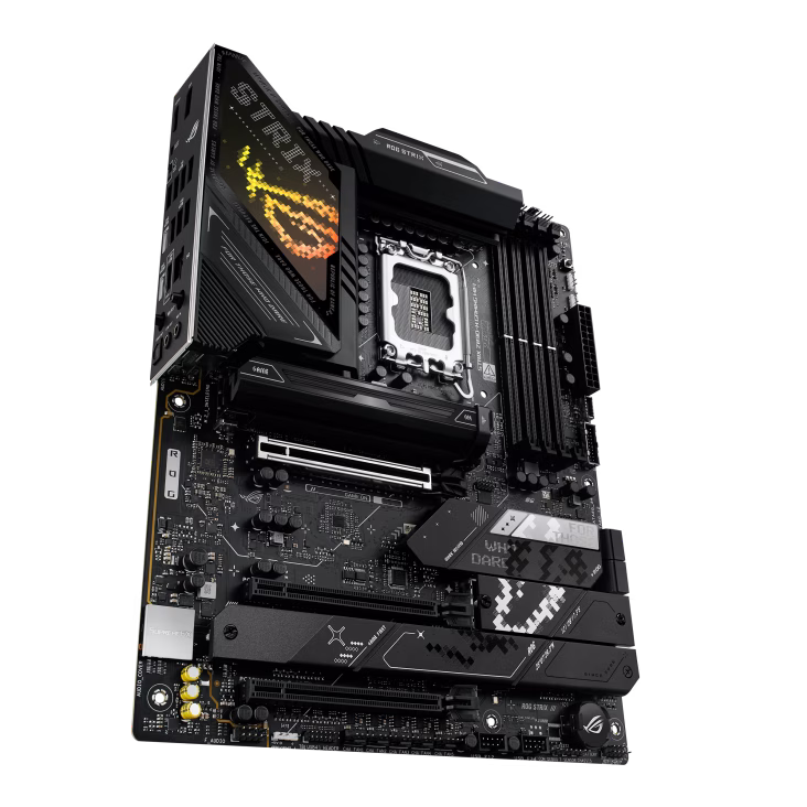 ASUS ROG STRIX Z890-H GAMING WIFI  ATX Motherboard, Intel Socket LGA1851, 4x DIMM slots, max. 256GB, DDR5, 4x M.2 slots and 4 x SATA 6Gb/s ports, Pcie 5.0, GEN 5, Wi-Fi 7, Bluetooth v5.4, Black | 90MB1K20-M0EAY0 thumbnail 6