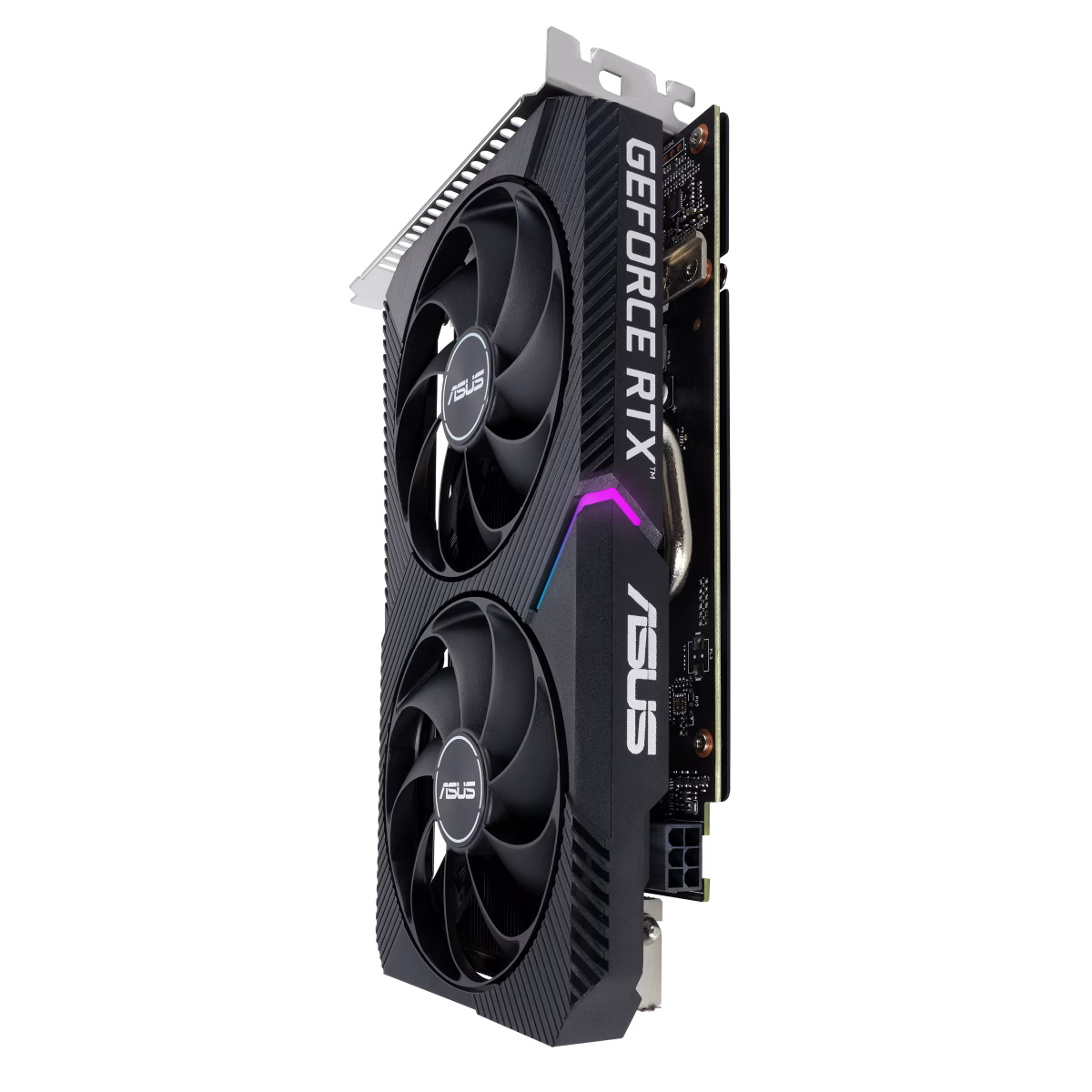 ASUS Dual Nvidia GeForce RTX 3050 V2 OC Edition 8GB GDDR6 128-bit Graphic card, 2560 CUDA Core, 1852 MHz Max Boost, Clock, 7680 x 4320 Max Resolution, 14 Gbps Memory, 2 Year Warranty, Black | 90YV0GH6-M0NA00 thumbnail 5