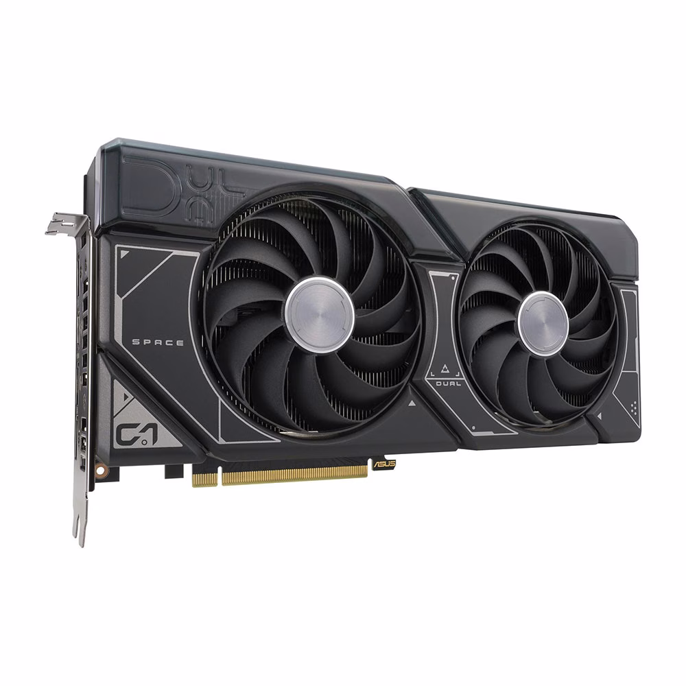 ASUS Dual GeForce RTX 4070 OC Edition Graphics Card, 12GB GDDR6X 192-bit Memory, 2520 MHz Engine Clock, 5888 CUDA Cores, 21 Gbps Memory Speed, PCI Express 4.0, 1x HDMI / 3xDP | 90YV0IZ2-M0NA00 image