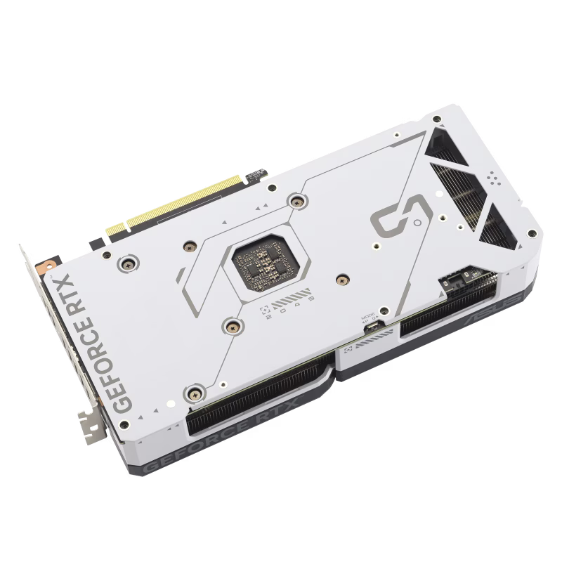 ASUS Dual GeForce RTX 4070 SUPER White OC Edition 12GB GDDR6X Graphic card, 192-bit, 7168 CUDA Cores, PCI E 4.0, 2550 MHz (Boost Clock), 2 Year Warranty | 90YV0K84-M0NA00 thumbnail 9