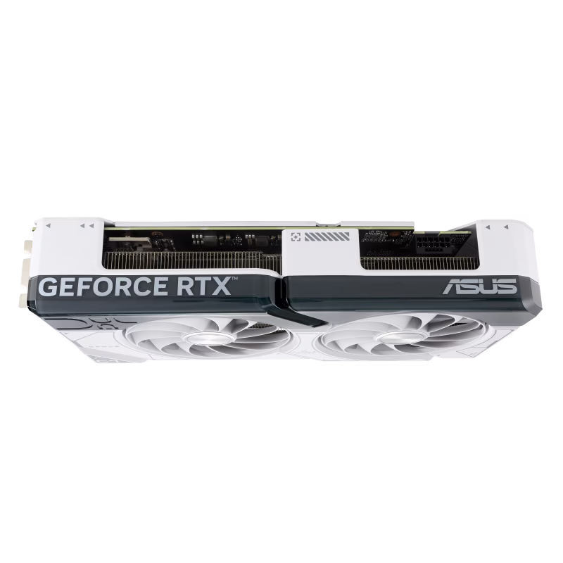 ASUS Dual GeForce RTX 4070 SUPER White OC Edition 12GB GDDR6X Graphic card, 192-bit, 7168 CUDA Cores, PCI E 4.0, 2550 MHz (Boost Clock), 2 Year Warranty | 90YV0K84-M0NA00 thumbnail 3