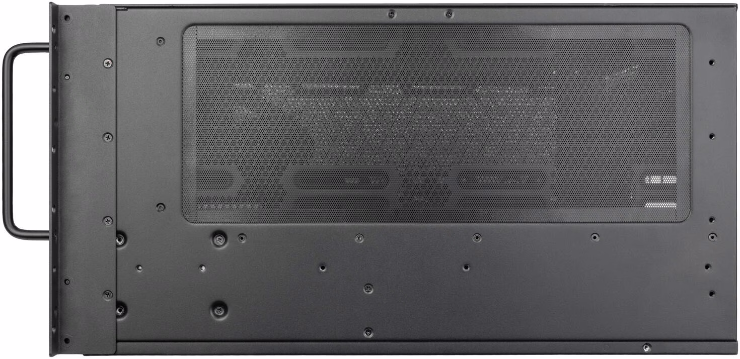 SilverStone RM600 6U Rackmount Chassis, Up to SSI-EEB Motherboard Support, 2x Pre-Installed 80mm Fans Included, Up to 360mm Radiator Support, Steel Material, Black | SST-RM600 thumbnail 5