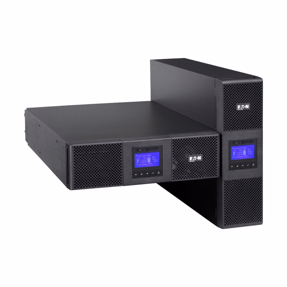 Eaton 9SX UPS, 5000 VA, 4500 W, Input: Hardwired, Outputs: (8) C13, (2) C19, Hardwired, Rack/tower, 3U ,9SX5KiRT,743172039347 thumbnail 3