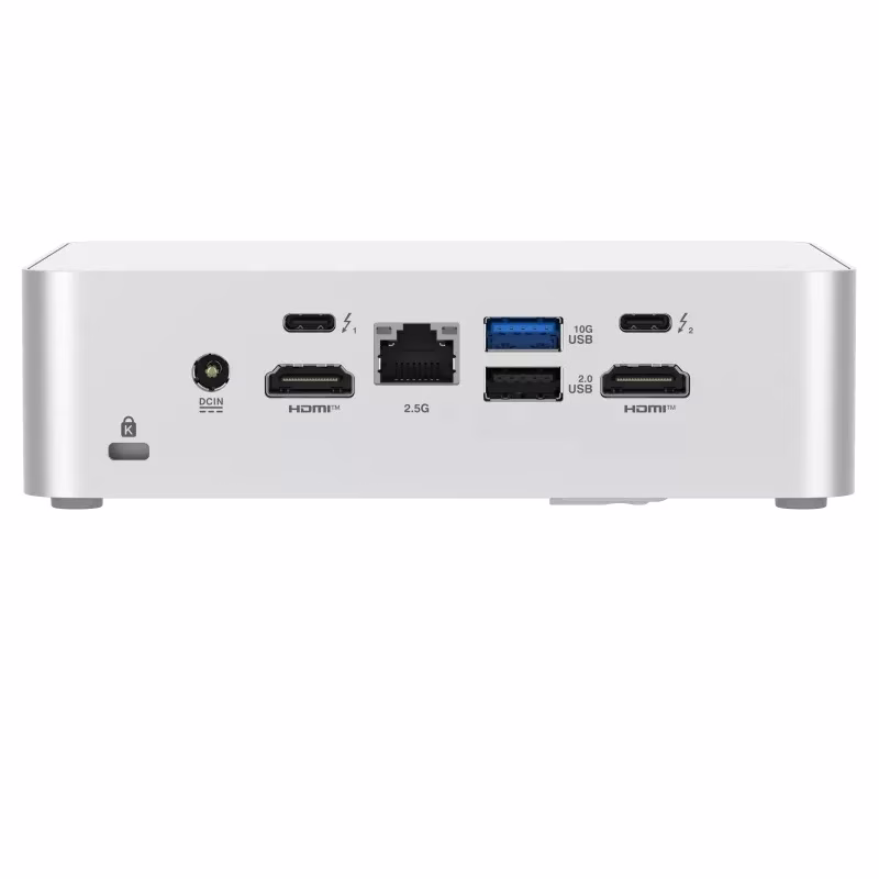 ASUS NUC 15 Pro+ (Barebone) Mini PC, Intel Core Ultra 9 285H Processor, Intel Arc GPU, support DDR5-5600 SO-DIMM x 2, Supports 128GB~ supoort up to 8TB NVMe, DOS, Silver | RNUC15CRSU900003  (no ram no ssd) thumbnail 2