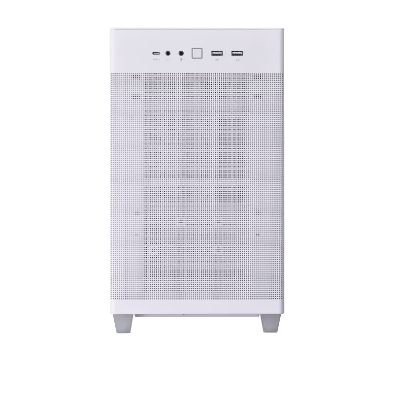 Asus AP201 Prime Tempered Glass White Edition 33L MicroATX Case, Tool-Free Side Panels, Support For 360mm Coolers, 338mm Graphics Cards, Standard ATX PSU's, White | 90DC00G3-B39010 thumbnail 7