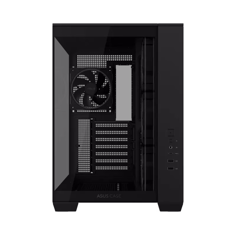 ASUS A32 PLUS Mid-tower ATX Black Case, Panoramic Design, Tempered Glass, 4x Pre-installed ARGB Fans, Supports ATX Motherboard, Up to 360 mm Radiator, Up to 420 mm Graphic Card, Up to 10x 120mm Fans, USB 10Gbps Type-C | 90DC00S0-B19000 thumbnail 4