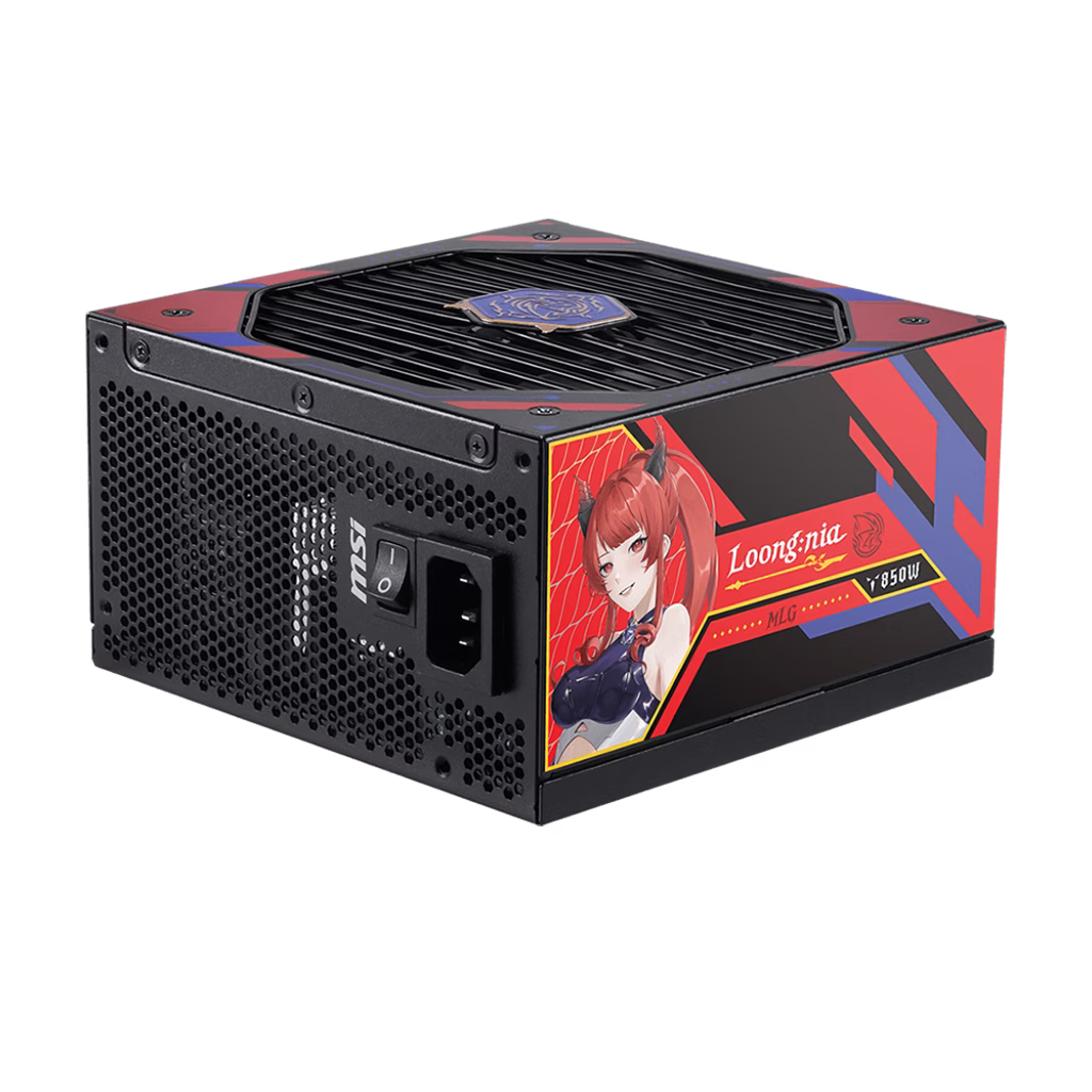 MSI A850GLS MLG Edition, Fully Modular Compact Gaming 850W Power Supply, 80+ Gold, ATX 3.1 & PCIe 5.1 Ready, Native Dual-Color 12V-2x6 Cable, Low-Noise, Embossed Jacket Cables, 10 Year Warranty thumbnail 5