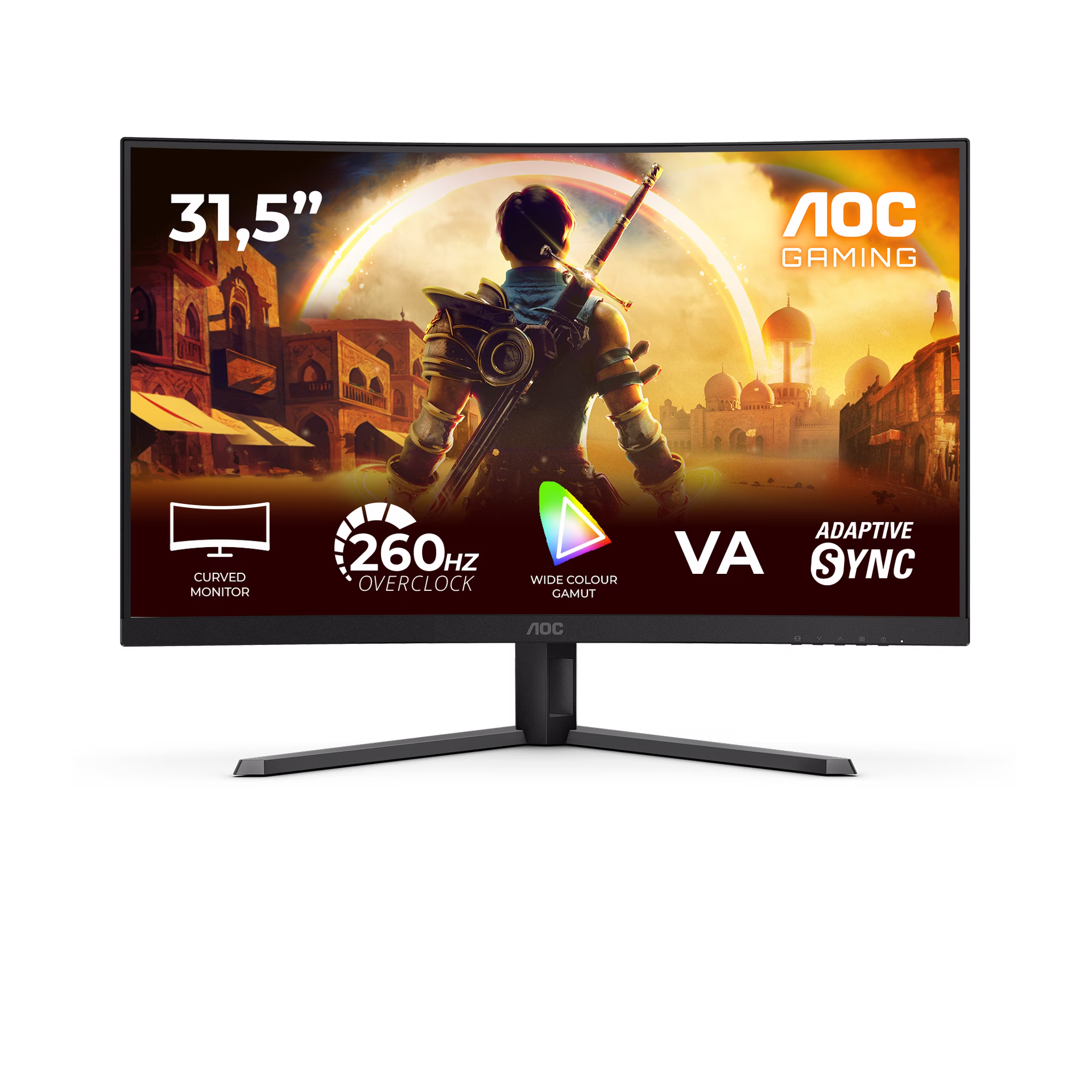AOC C32G42ZE 32" Curved Gaming Monitor, 240Hz Ultra-Fast Refresh, 1500R Immersive Curve, & Vivid Visuals | C32G42ZE – Buy Online