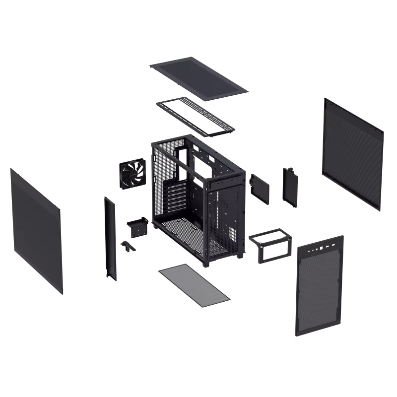 ASUS Prime AP303 Mesh Edition, The Ultimate Compact 45-Liter High-Airflow ATX Chassis, Supporting 360mm GPUs and Radiators, Full-Size ATX PSUs, Front Panel USB Type-C Connectivity | 90DC00V0-B39010 thumbnail 11