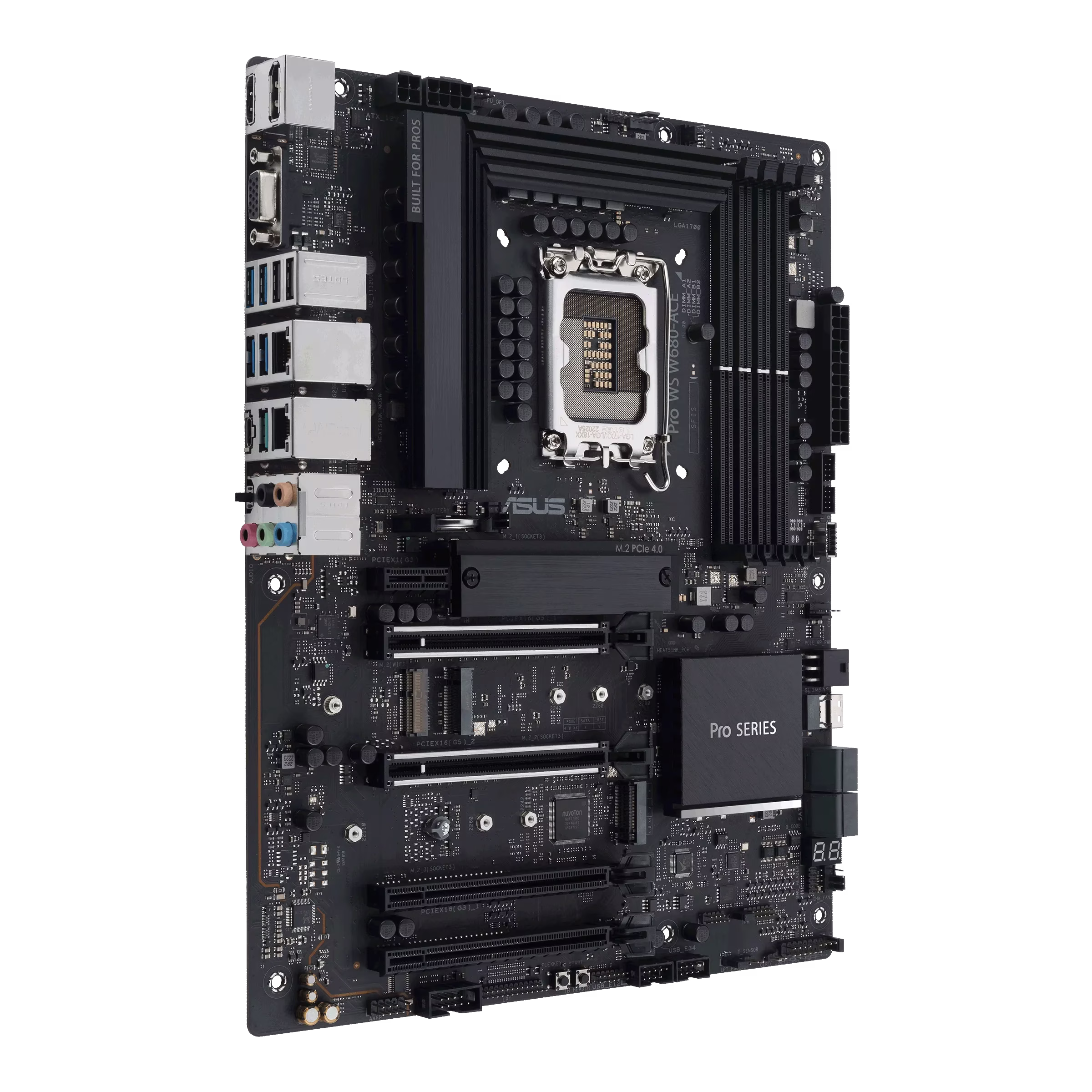 ASUS Pro WS W680-ACE Workstation Motherboard, Intel LGA1700, PCIe 5.0, DDR5, Dual 2.5G LAN, Triple M.2, BMC Header | 90MB1DZ0-M0EAY0 thumbnail 4