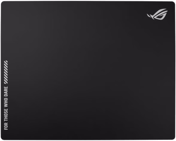 ASUS ROG Moonstone Ace L Glass Gaming Mouse Pad, 9H Tempered Glass Surface, 500 x 400mm Large Format, Ultra-Smooth Matte Finish, Noise Reducing Design, Anti Slip Silicone Base, Black | 90MP03L0-BPUA00 thumbnail 4