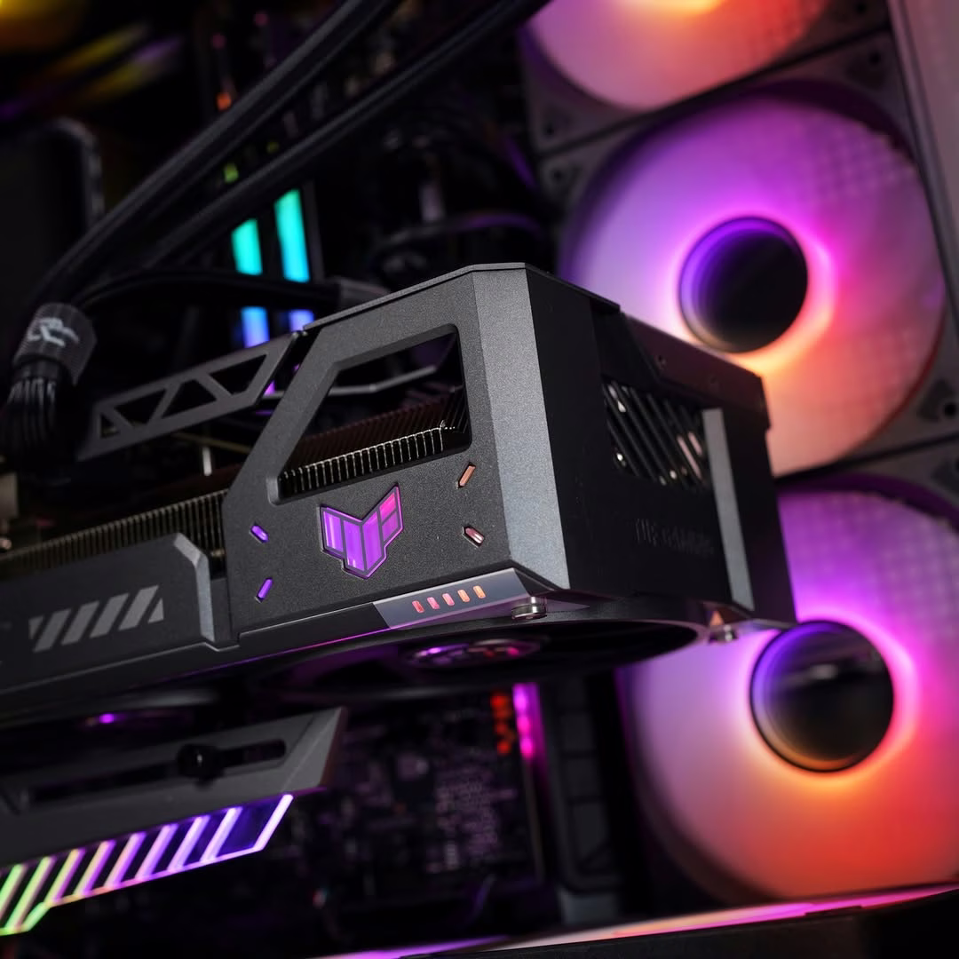 Gaming PC Powered by ASUS, 4K Gaming, Ryzen 7 9800X3D, RTX 5080, 1TB PCIe Gen 5 SSD 14700MB/s, 64GB DDR5, Panoramic PC, LCD AIO, 1000W thumbnail 4