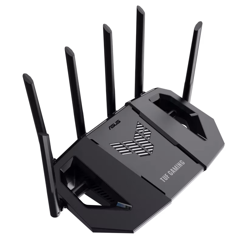 ASUS TUF Gaming BE9400 Tri-Band WiFi 7 Router (TUF-BE9400), 9.4Gbps Speeds, Quad 2.5G Ports, 320MHz Bandwidth, AiMesh & AiProtection Pro | 90IG0A30-MO9C00 thumbnail 2