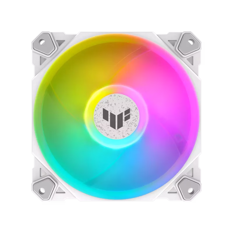 ASUS TUF Gaming TF120 ARGB Chassis Fan, White Edition, Single Pack, 120mm PWM, High Airflow, Low-Noise, Dual-Layer Addressable RGB | 90DA0033-B09000 – Buy Online