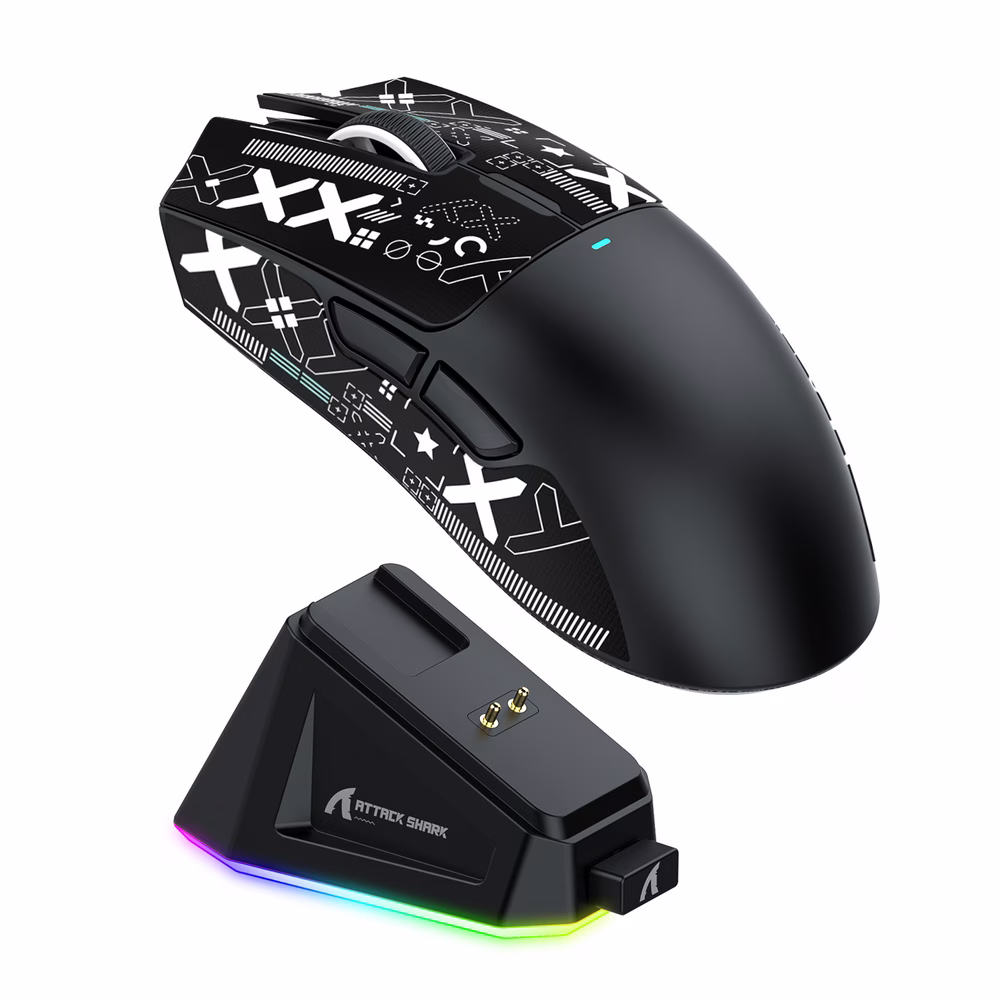 ATTACK SHARK X11 Wireless Gaming Mouse with Magnetic Charging Dock, 63g Ultra-Lightweight, PixArt PAW3311 Sensor, & Tri-Mode Connectivity, Black | X11 – Buy Online