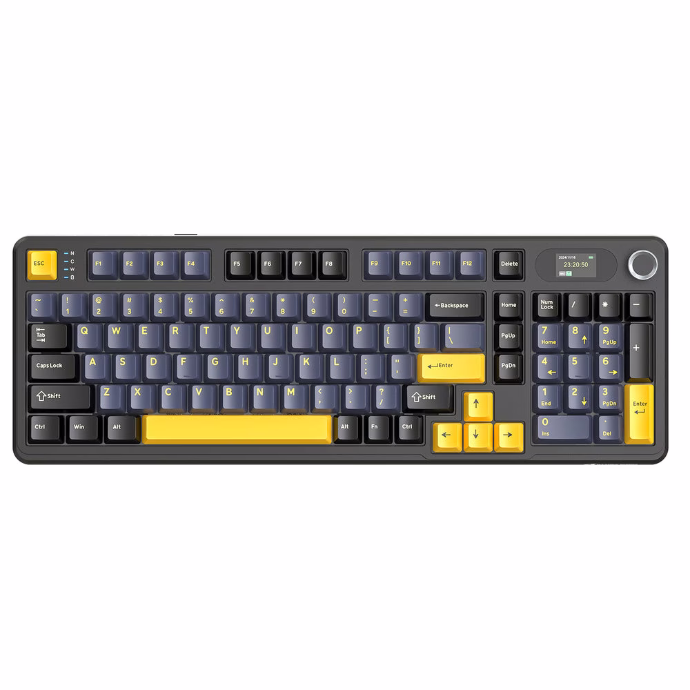 ATTACK SHARK X98 PRO Wireless Gaming Keyboard, 99-Key Gasket Mount, Tri-Mode LED Color Display, & 5-Layer Muffler Tech, Star Black | X98 PRO image