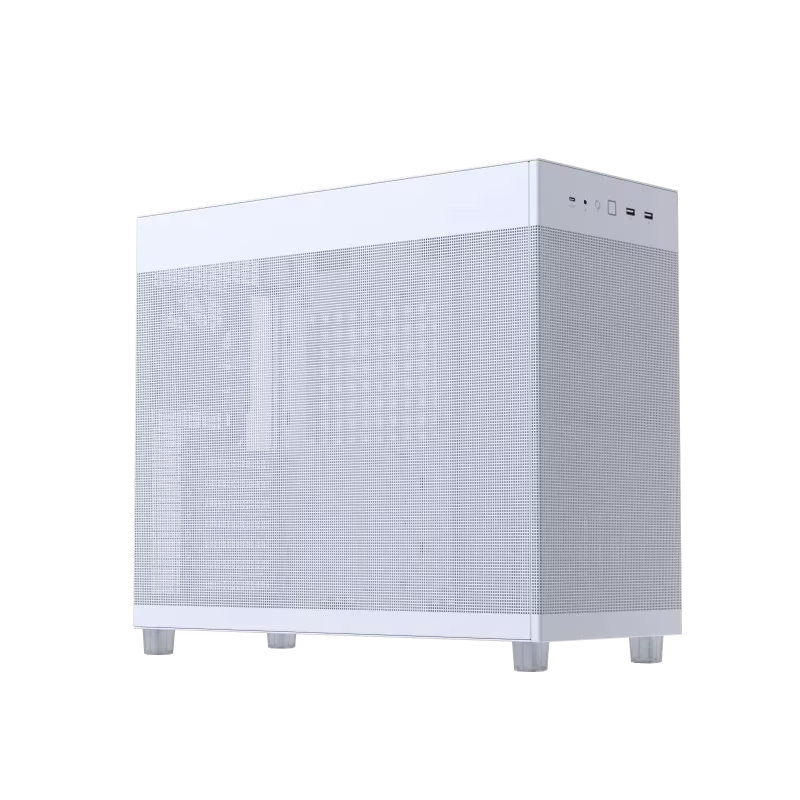 ASUS Prime AP303 - Mesh Panel  Compact 44-liter ATX White Gaming Case, Graphics cards up to 360mm, 360mm radiators, ATX PSUs, Front Panel USB Type-C Support | 90DC00V3-B39000 thumbnail 2
