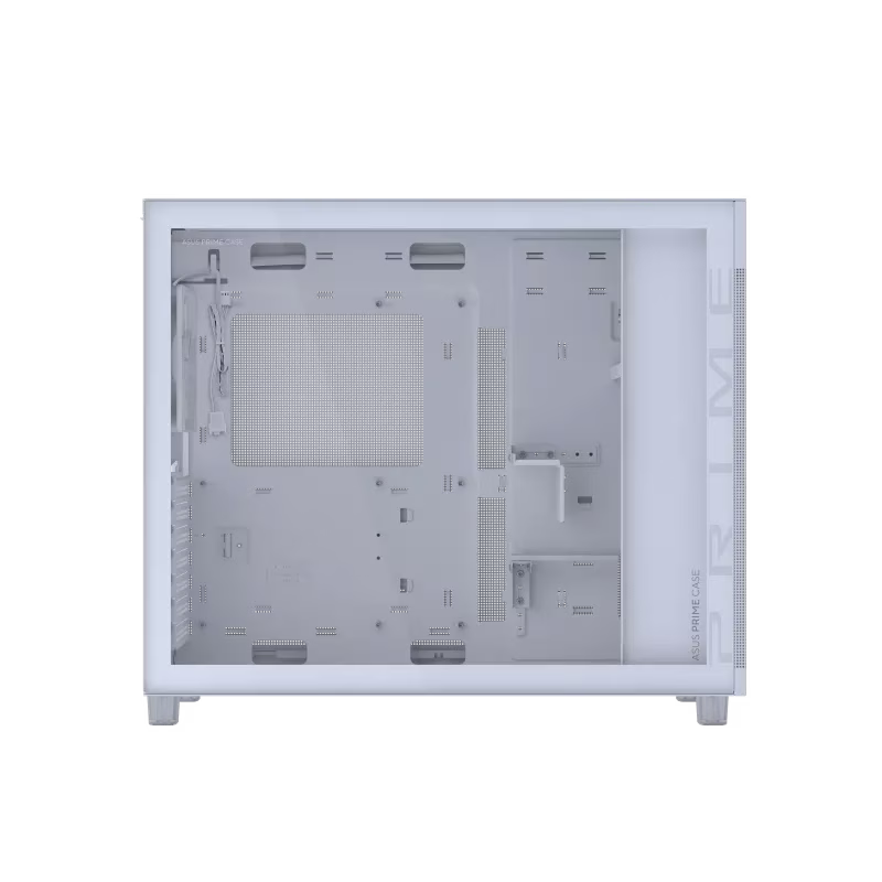 ASUS Prime AP303 - Tempered Glass Panel Compact 44-liter ATX White Gaming Case, Graphics cards up to 360mm, 360mm radiators, ATX PSUs, Front Panel USB Type-C Support | 90DC00V0-B39010 thumbnail 3