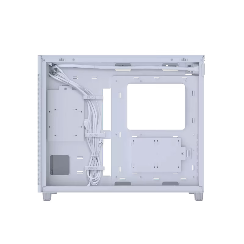 ASUS Prime AP303 - Tempered Glass Panel Compact 44-liter ATX White Gaming Case, Graphics cards up to 360mm, 360mm radiators, ATX PSUs, Front Panel USB Type-C Support | 90DC00V0-B39010 thumbnail 4