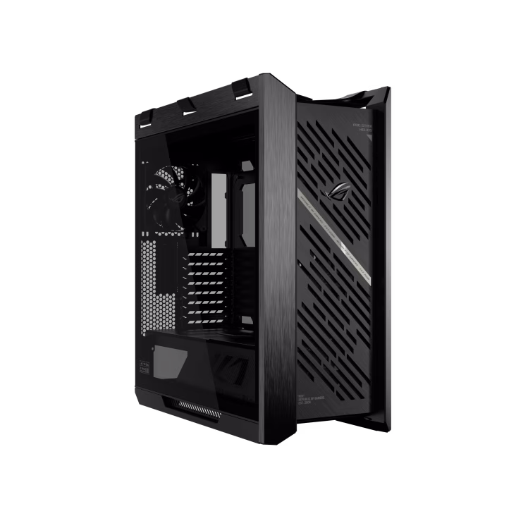 ASUS ROG Strix Helios II EATX Black mid-tower Gaming Case, with Dual Tempered Glass Side Panels, Pre-installed 4x 140mm Fans, Aluminum Frame, Supports up to 450mm GPU, upto 420mm Radiator, Advanced I/O panel | 90DC00W0-B39000 thumbnail 2