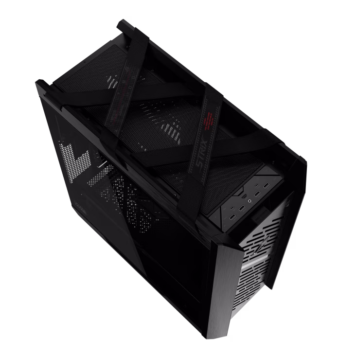 ASUS ROG Strix Helios II EATX Black mid-tower Gaming Case, with Dual Tempered Glass Side Panels, Pre-installed 4x 140mm Fans, Aluminum Frame, Supports up to 450mm GPU, upto 420mm Radiator, Advanced I/O panel | 90DC00W0-B39000 thumbnail 8