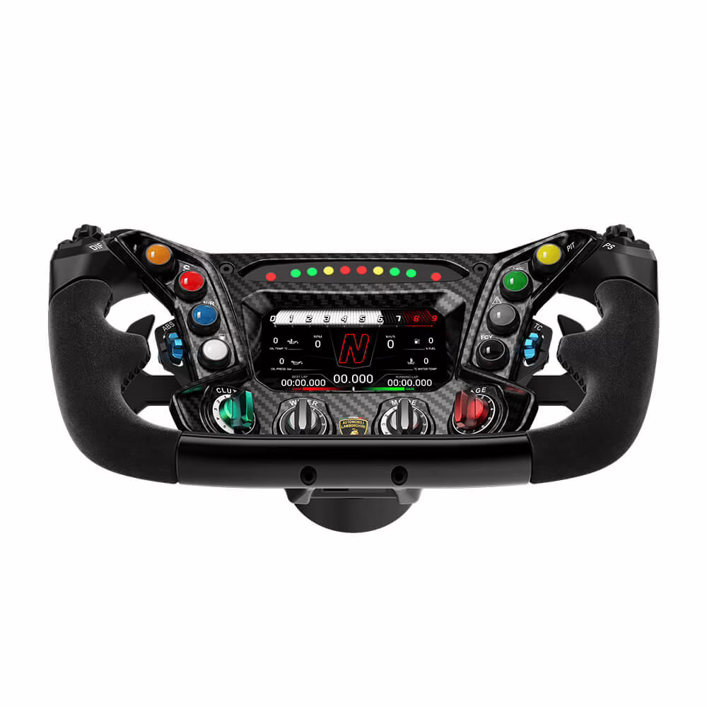 MOZA RS070 Lamborghini Essenza SCV12 Sim-Racing Steering Wheel, Officially Licensed, 4.3" Touch-Screen Dash, Carbon Fiber thumbnail 2